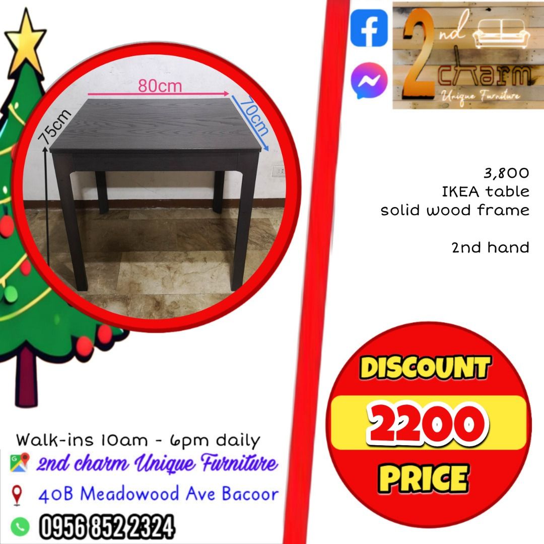 2nd hand dining table good for 4-6 seater SALE 2200-3400, Furniture ...