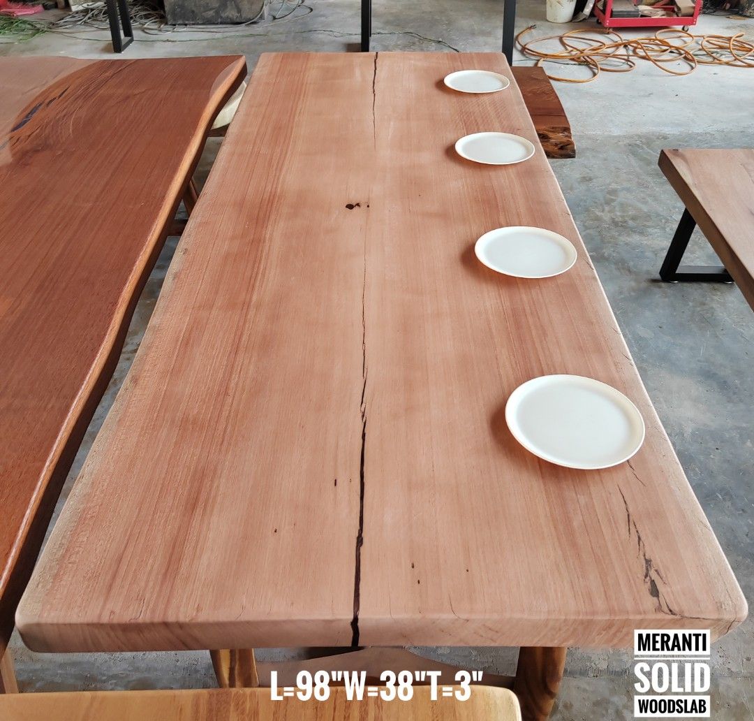 8ft 810 Seater Dining Table Meeting Table Restaurants Table Meranti