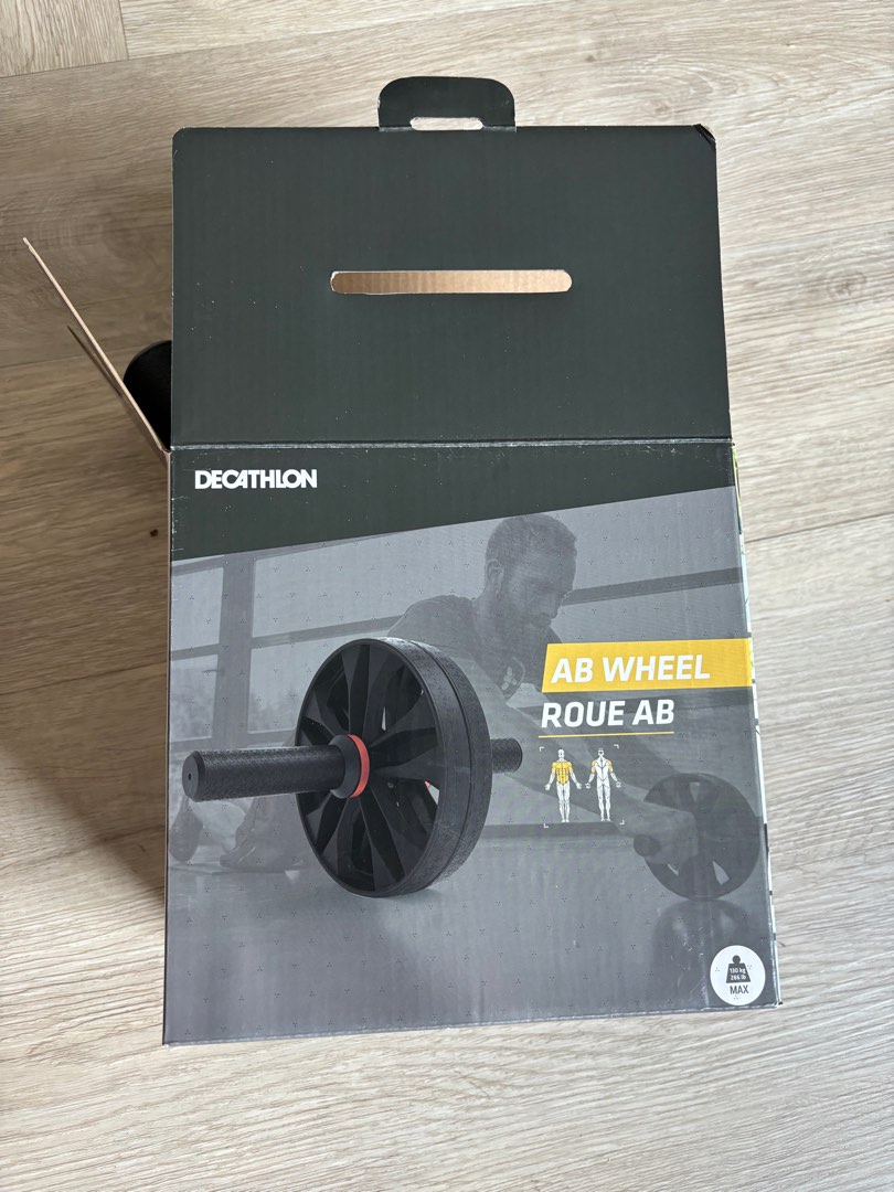 Ab Roller Decathlon Abs Machine Weight Training Ab Wheel With Or Without  Elastic Band Support