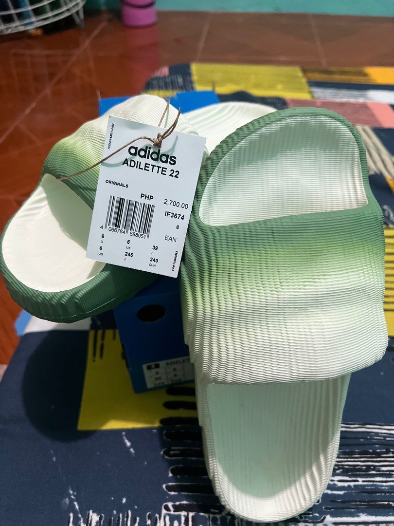 Adidas Adilette 22 ivory size 6 (Category: Slippers & Slides) located in Cabuyao City. Submitted by tabachingching.tabachingching (Listing ID 1336450232, Image 1). Description: Brand new with box Bought from adidas store with receipt Adilette 22 size 6 .