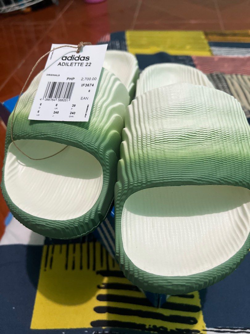 Adidas Adilette 22 ivory size 6 (Category: Slippers & Slides) located in Cabuyao City. Submitted by tabachingching.tabachingching (Listing ID 1336450232, Image 2). Description: Brand new with box Bought from adidas store with receipt Adilette 22 size 6 .