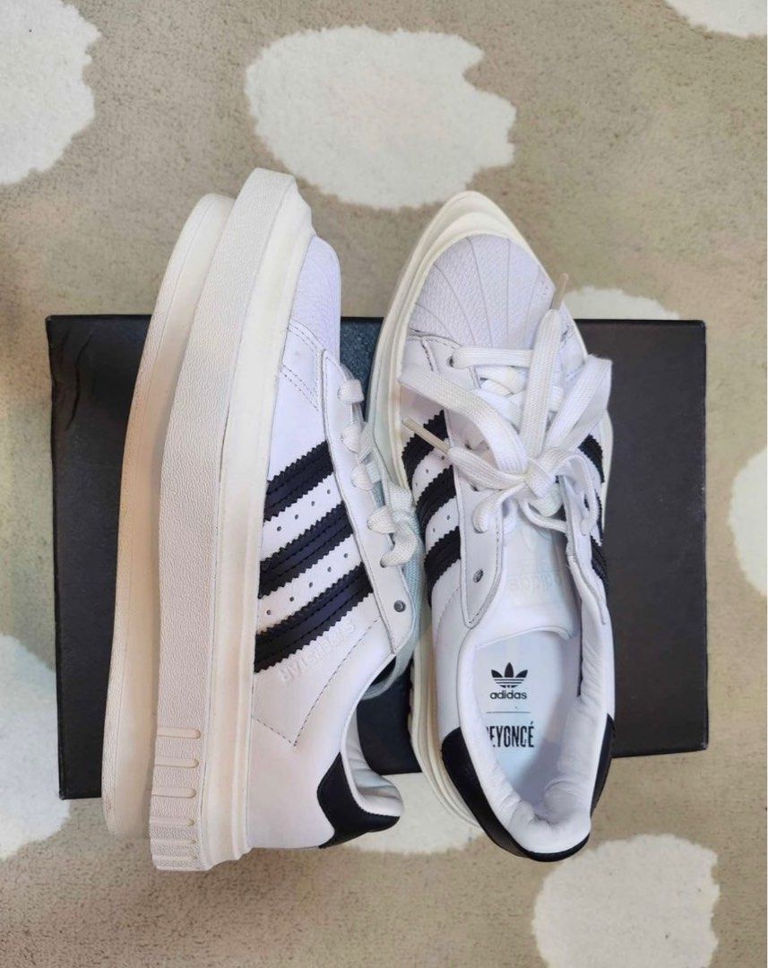 adidas gazelle silver green womens Adidas Consortium FY7730 Beyonce Superstar Platform Womens Lifestyle Shoe