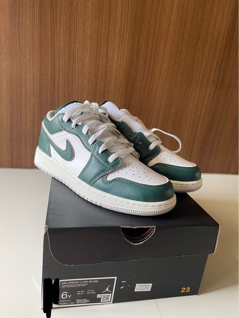 Sepatu Turbo Green Jordan Kids AIR JORDAN LOW ELECTRIC GREEN GS 36