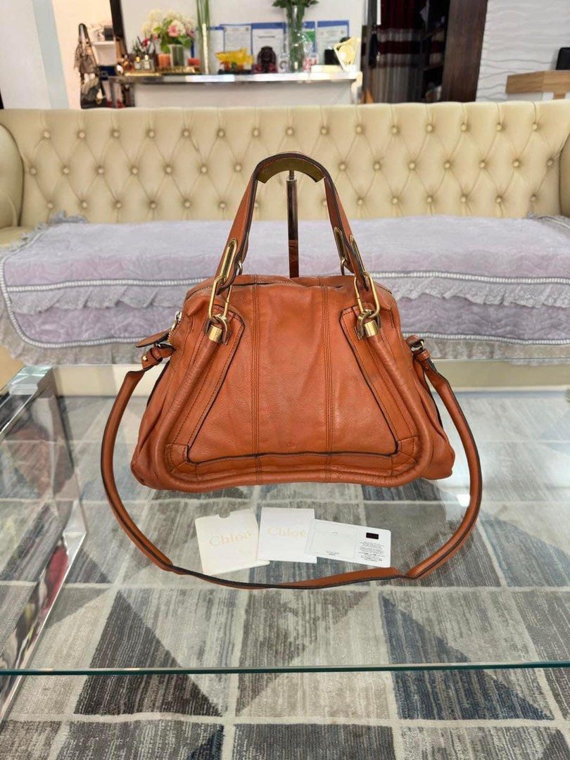Authentic Chloe Paraty Bag 2 way (Category: Luxury Bags & Wallets) located in Quezon City. Submitted by jhaediah (Listing ID 1336398678, Image 3). Description: - Authentic 💯 - Chloe Paraty Bag 2 way - Medium size - With card.