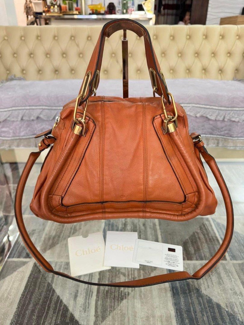 Authentic Chloe Paraty Bag 2 way (Category: Luxury Bags & Wallets) located in Quezon City. Submitted by jhaediah (Listing ID 1336398678, Image 1). Description: - Authentic 💯 - Chloe Paraty Bag 2 way - Medium size - With card.