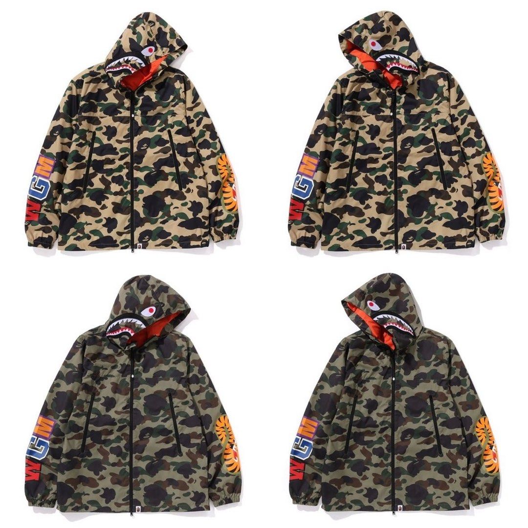 BAPE 1st Camo Shark Hoodie Jacket Men s Fashion Coats Jackets and Outerwear on Carousell