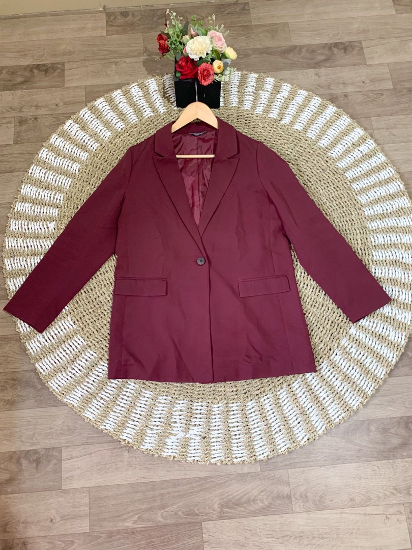 Blazer Max Fashion Fesyen Wanita Pakaian Wanita Baju Luaran di Carousell