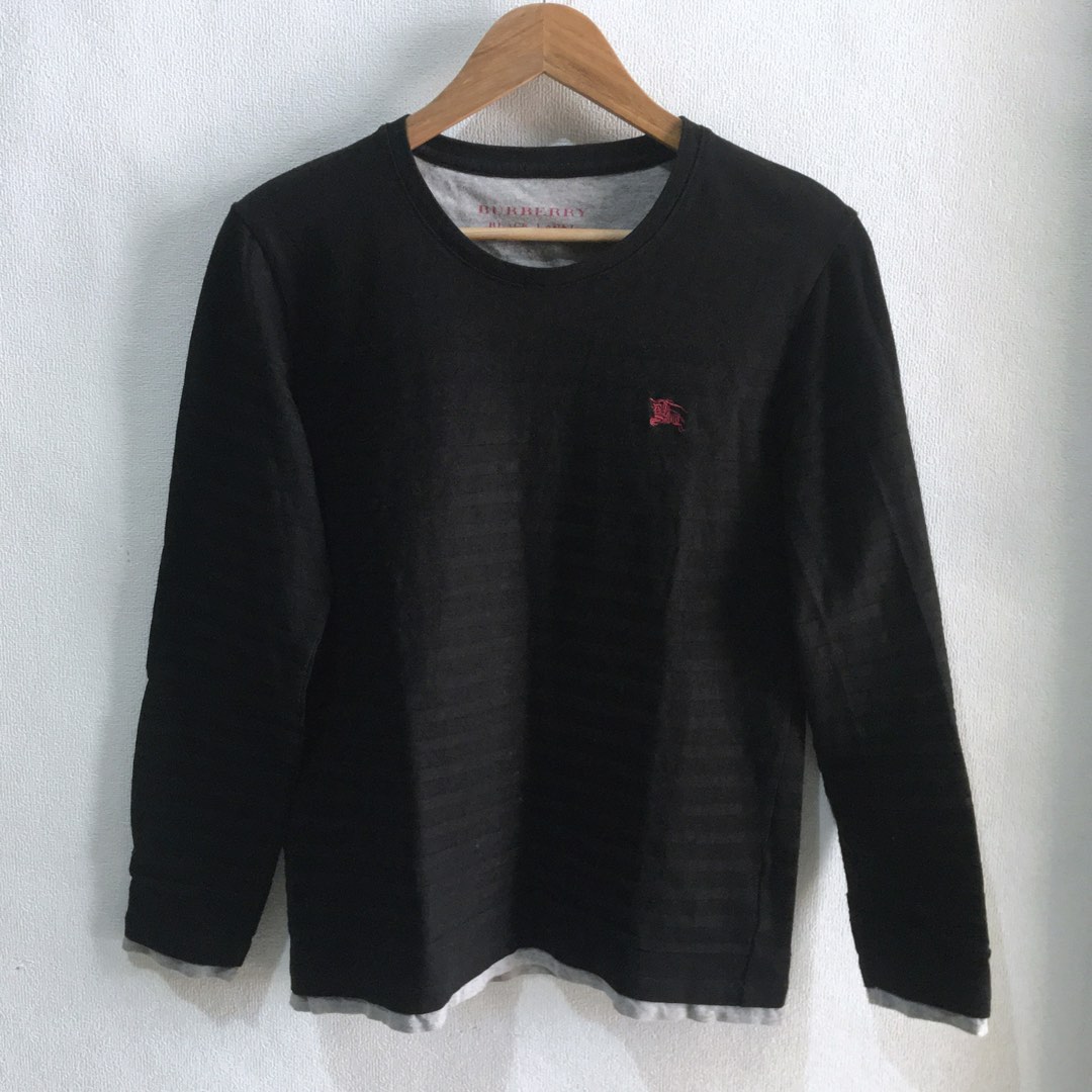 BURBERRY LONG SLEEVE BLACK SHIRT SIZE M