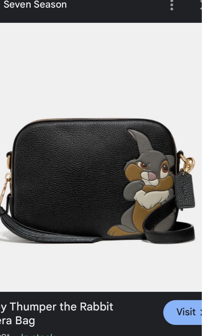 Coach thumper camera bag sales