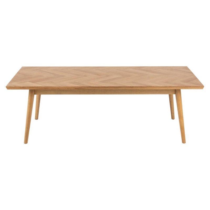Dorney Rectangular Coffee Table (Category: Tables & Sets) located in Singapore. Submitted by flodohaus (Listing ID 1336354070, Image 1). Description: 140(l) x 70(w) x 45(h) cm Top oak oiled veneer, base oiled oak with herringbone design BNIB, unopened in original packaging. Photos are for example only, not the actual item sold. Self collection .