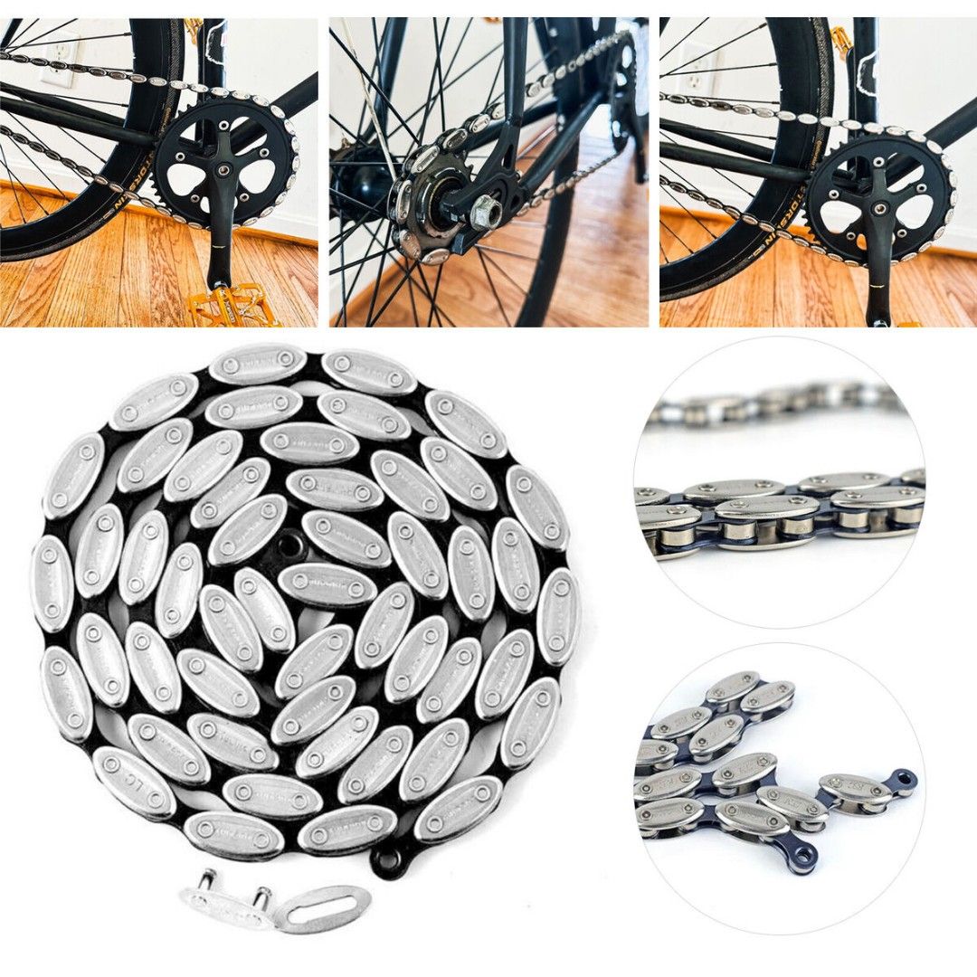 FIXIE Olive Chain Fixed Gear Bicycle Chain Replacement Link Sports Equipment Bicycles Parts Parts Accessories on Carousell