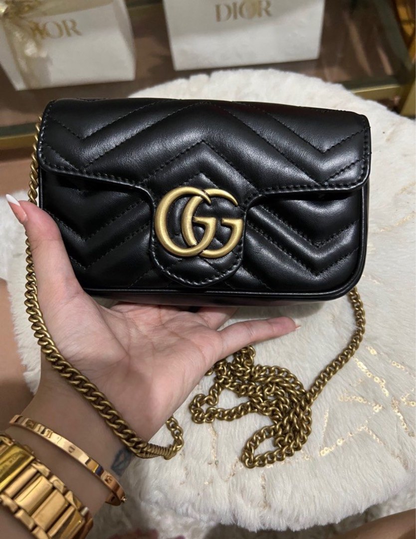 Guaranteed authentic Gucci Marmont Super mini bag Luxury Bags Wallets on Carousell