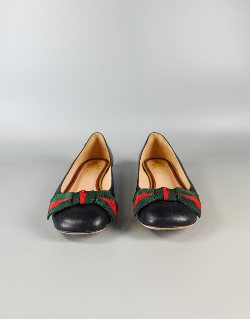 Gucci ballet flat with bow discount