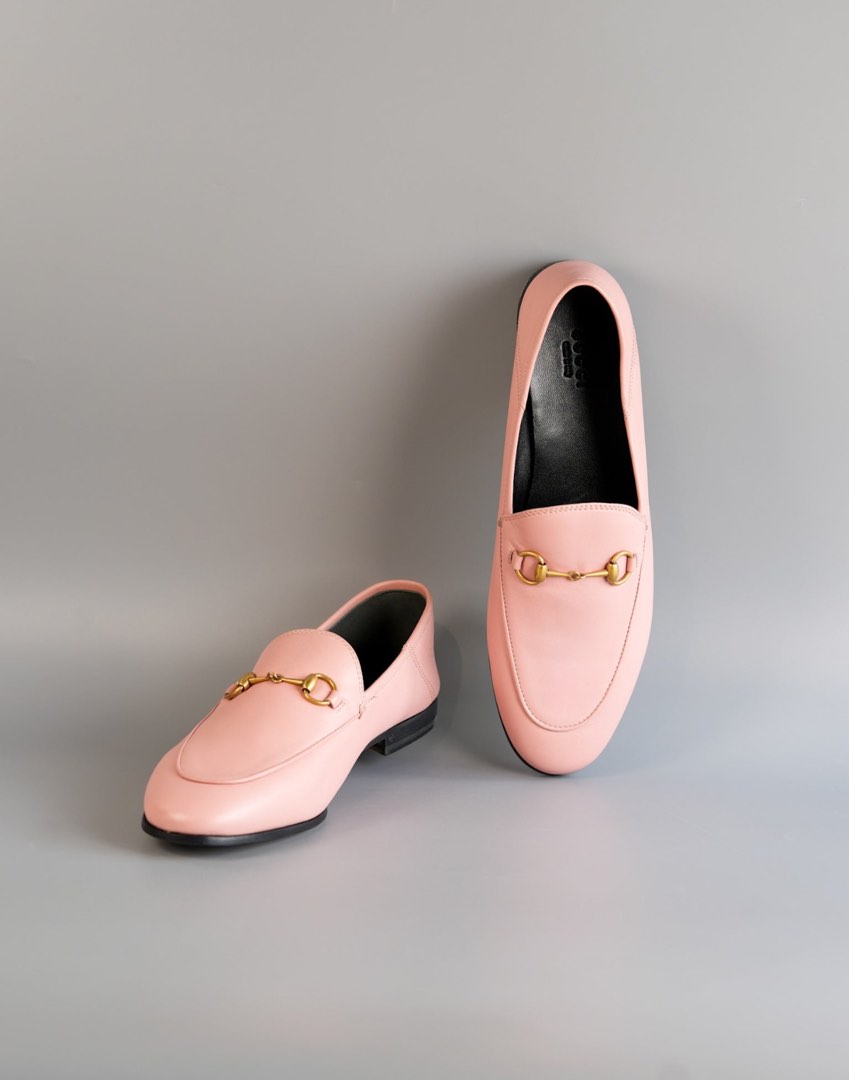 Gucci Horsebit Loafer in Pink Leather Size 40 EU 28cm