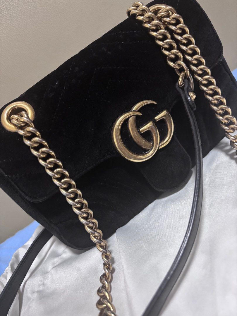 Gucci mini velvet marmont on sale