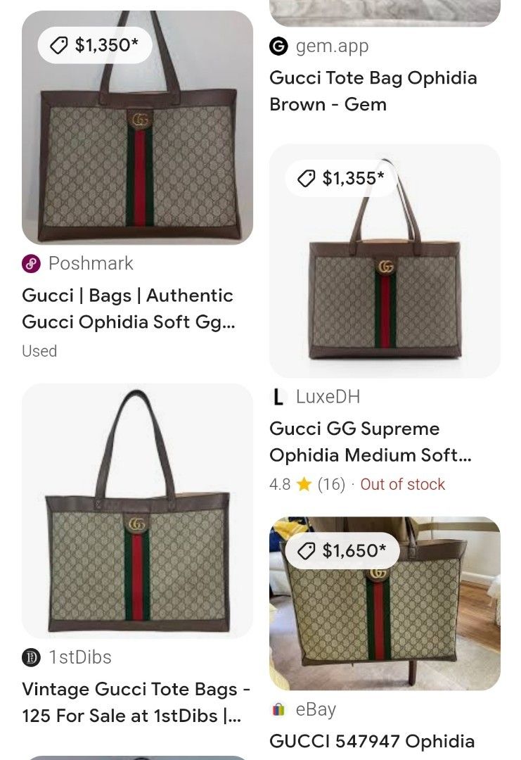Gucci ophidia tote top