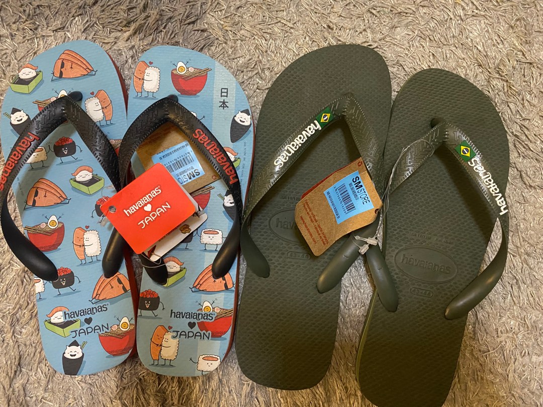 Havaianas x japan and brazil Men s Fashion Footwear Slippers Slides on Carousell