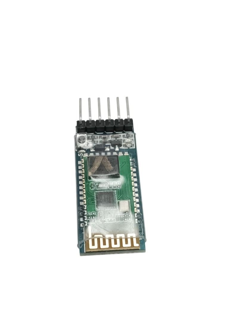 HC-05 WIRELESS BLUETOOTH RF DATA TRANSFER TX RX MODULE 6-PIN, BEST FOR ARDUINO (Category: Computer Parts) located in Quezon City. Submitted by besteinpc (Listing ID 1336451382, Image 3). Description: HC-05 WIRELESS BLUETOOTH RF DATA TRANSFER TX RX MODULE 6-PIN, BEST FOR ARDUINO FEATURES: 👉Operating voltage: 3.6 to 6Vdc. 👉Operating current: 30mA. 👉Communication distance: 10 meters. 👉Working mode: slave. 👉Passcode: 1234. 👉Full-duplex serial i