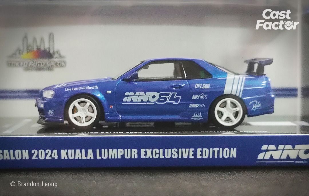 INNO 64 x MY64 1:64 Nissan Skyline GT-R R34 Tokyo Auto Salon, Kuala Lumpur  2024 Exclusive Edition (Regular Edition), Hobbies & Toys, Toys & Games on  Carousell