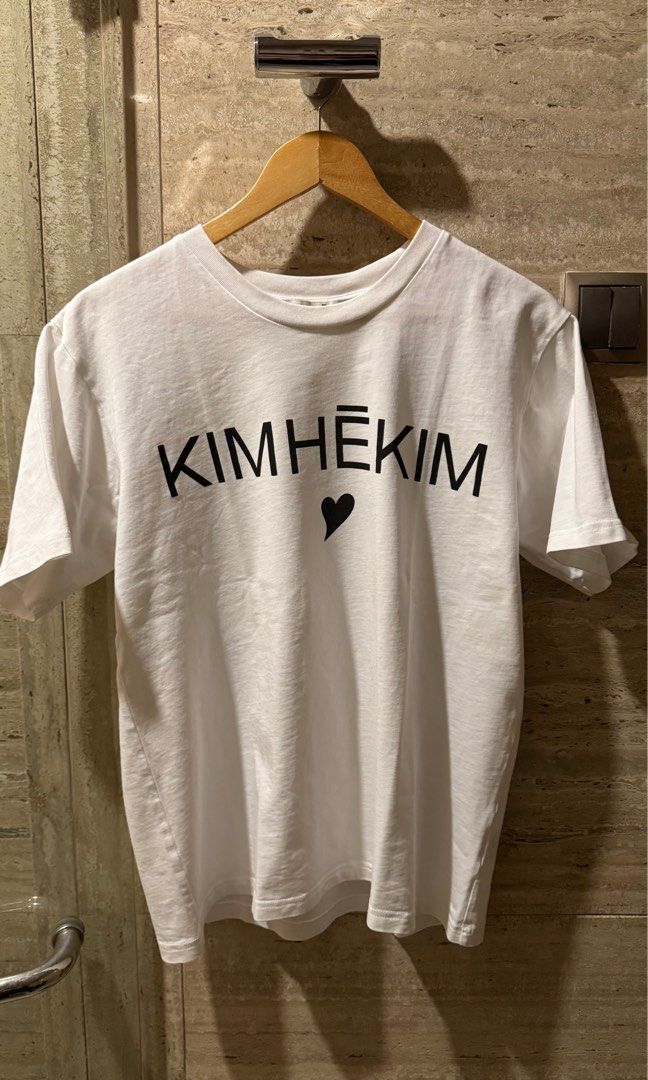 ★KIMHEKIM★ Heart Charm Slim Fit T-Shirt Kimhekim Heart T-shirt in Black - Shop KIMHEKIM at societyA