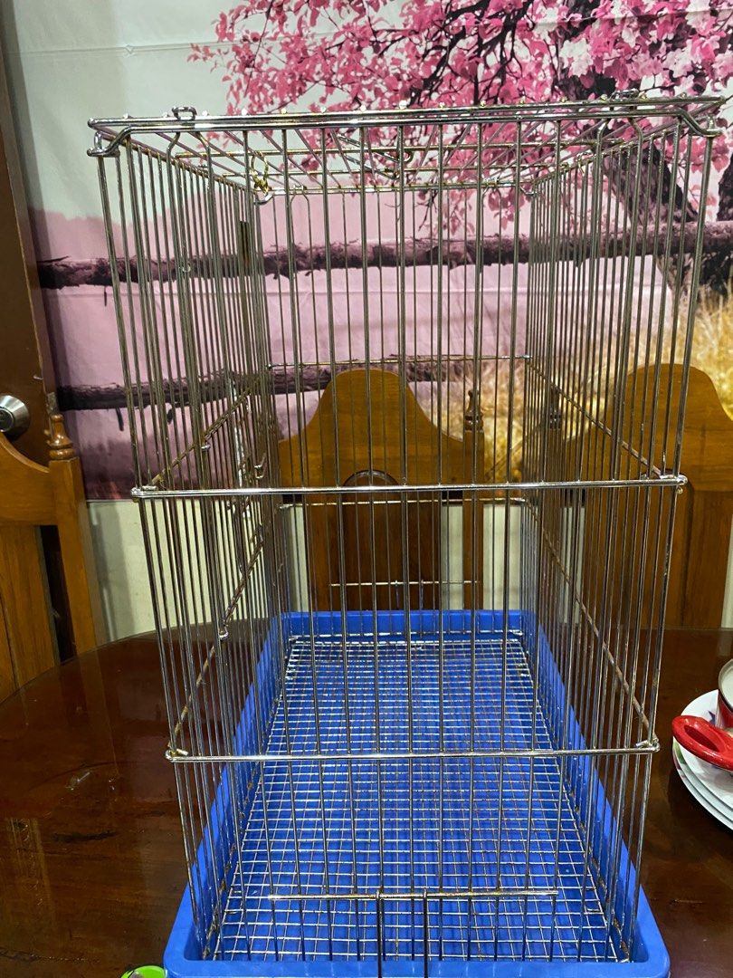 LARGE CAGE (Category: Homes & Other Pet Accessories) located in Las Pinas. Submitted by odatuharon (Listing ID 1336383800, Image 3). Description: PTPA C1 Large Cage Price: 1.8k (Original price from cartimar 2.8K) Height 64cm Length 52cm Width 33cm Location: Las Piñas City Reason for selling: need to change cage nakakalusot kasi grlider sa butas.