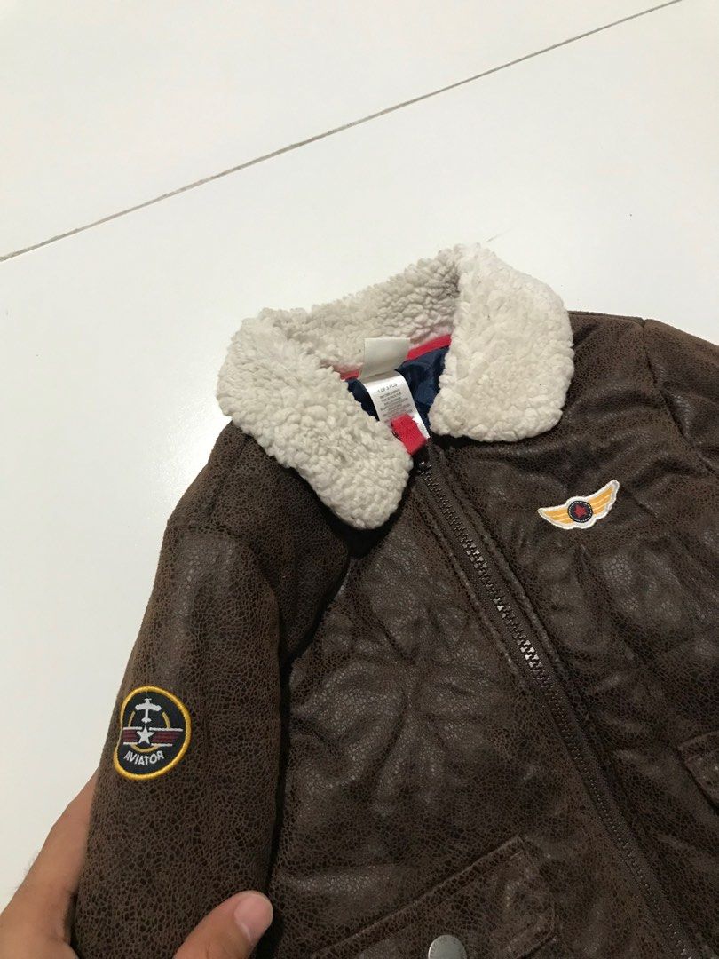 Little me aviator jacket top