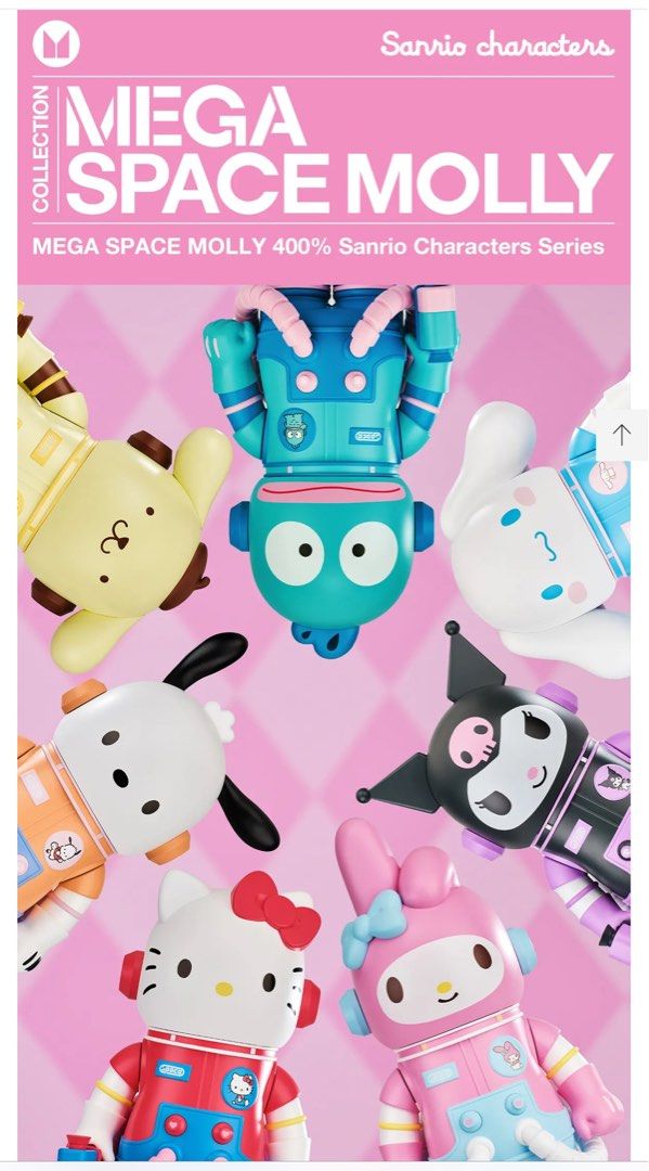 Pop Mart Mega Space Molly Sanrio Characters Series Hello
