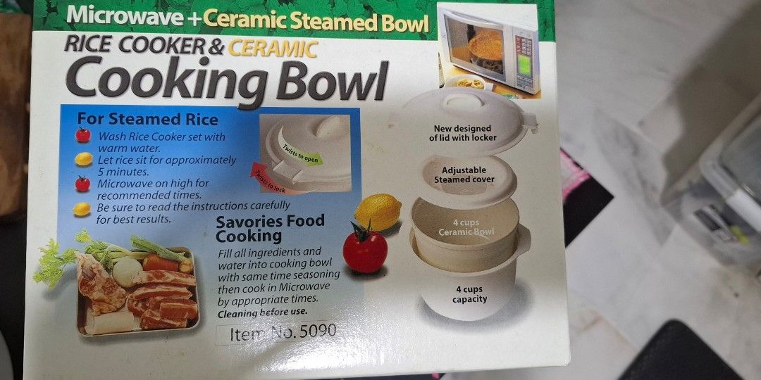 Microwave Rice Steamer (Category: Cookware & Accessories) located in Puchong. Submitted by catzbebe (Listing ID 1336456972, Image 2). Description: .