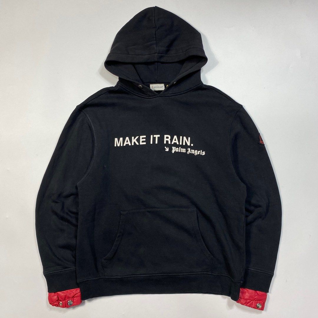 Moncler x Palm Angels Make it Rain Hoodie Men s Fashion Tops Sets Hoodies on Carousell