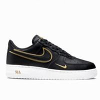 Nike Air Force Double Swoosh Gold Metallic Black