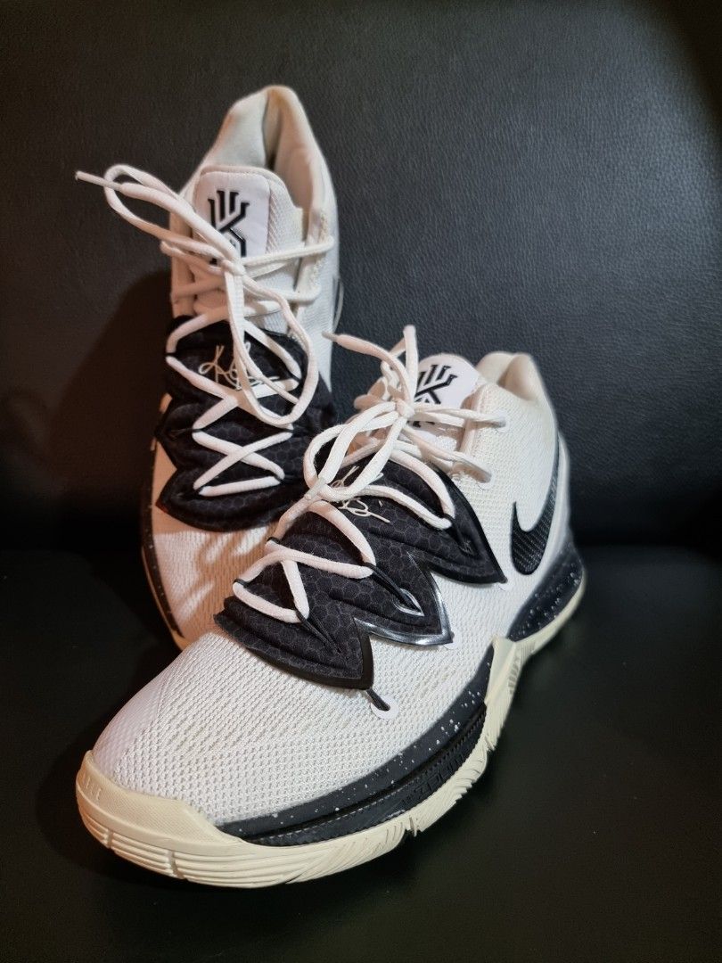 Nike Kyrie 5 Oreo White Black Basketball Shoes Men Men s Fashion Footwear Sneakers on Carousell