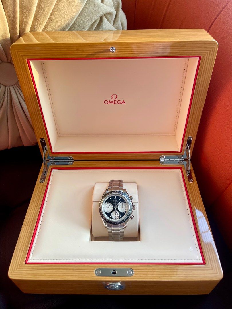 OMEGA Speedmaster SALE (Category: Luxury Watches) located in Manila. Submitted by verashops (Listing ID 1336353106, Image 2). Description: Omega Speedmaster Date 40mm Racing Reverse Panda Dial Hard to find! Reference: 326.30.40.50.01.002 COMPLETE SET: Box, Manual and Cards Brand New: October 2024 Regular Retail Price: Php 350,000php / $5995 approximately Selling for 205,000php (slightly negotiable) PM me for watch viewing - Manila.