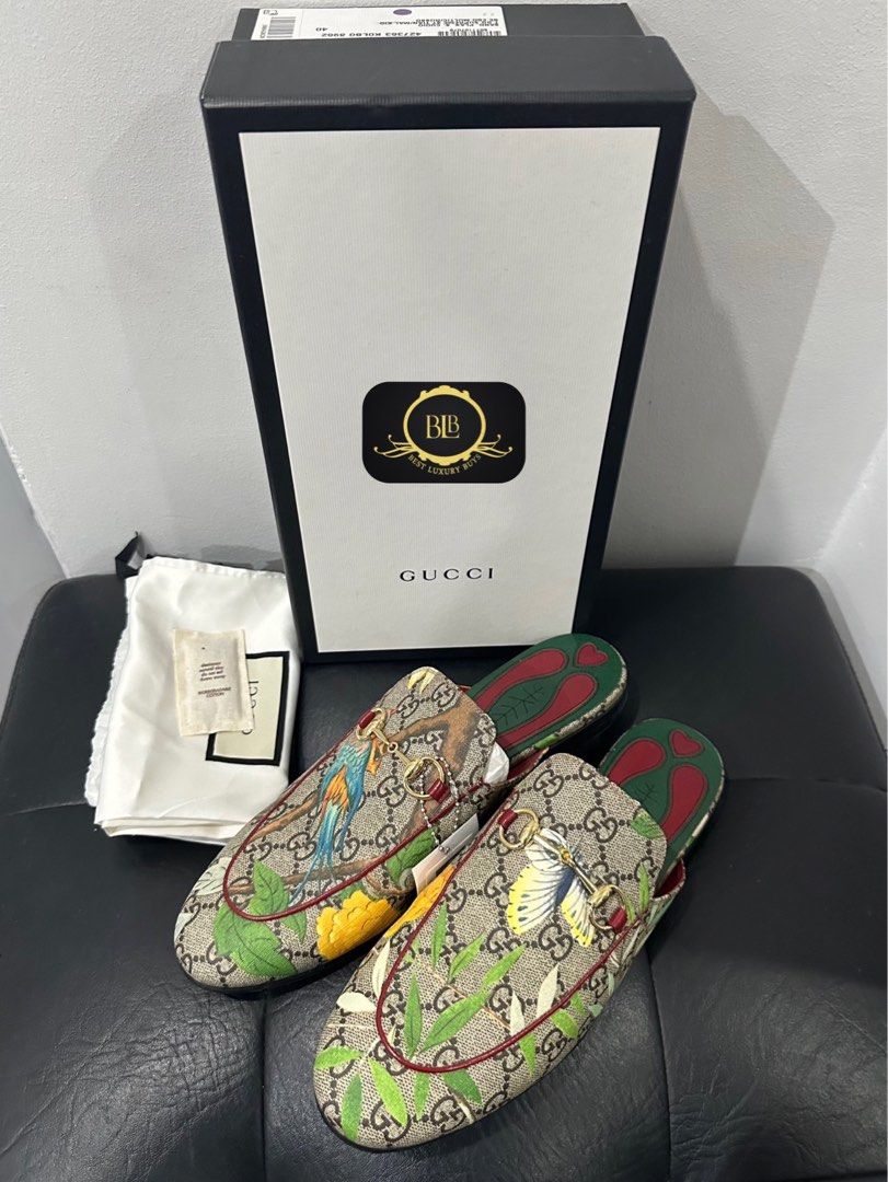 Gucci princetown gg blooms slipper shop