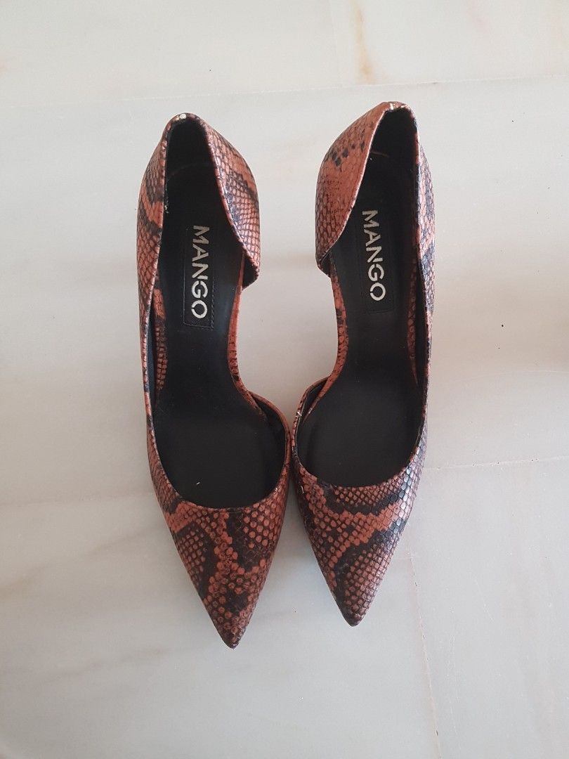Mango snakeskin heels outlet