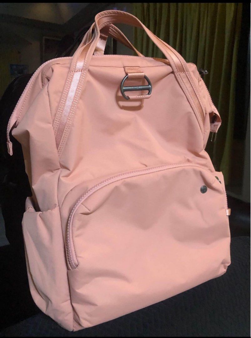 Pacsafe Citysafe CC Anti theft Backpack 17L (Category: Backpacks) located in Quezon City. Submitted by zoeymikaelascloset (Listing ID 1336354632, Image 1). Description: Pacsafe City CS Antitheft Backpack Used twice, Like New (17L) With Store receipt Orig Price 10,990 Selling Price 8500 Mode of payment: BPI, Gcash Location: QC RFS: Too big for me .
