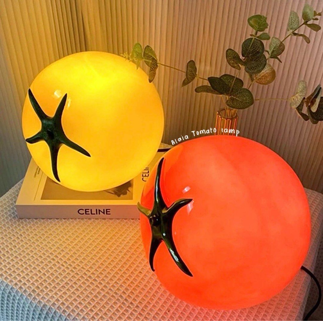 PRE-ORDER | Alaia Tomato Lamp (Category: Lighting) located in Manila. Submitted by _marganicole (Listing ID 1336408918, Image 1). Description: Pre-order (ETA 5-7 days) Once the item is on-hand we can do lalamove same day delivery or thru J&T, LBC🤍 About Alaia Tomato Lamp👀 - Size: Diameter: 22CM - Light source: LED - Color : Red, orange, yellow - Additional features: ambient light - Voltage: 110-220 .