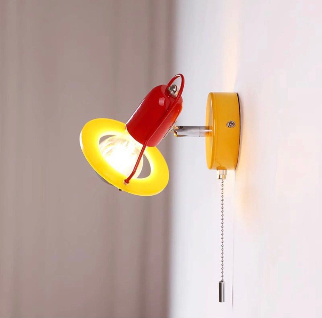 PRE-ORDER | Celeste Lamp (Category: Lighting) located in Manila. Submitted by _marganicole (Listing ID 1336409193, Image 2). Description: Pre-order (ETA 5-7 days) Once the item is on-hand we can do lalamove same day delivery or thru J&T, LBC🤍 About Celeste Lamp👀 - Memphis Wall Light: This lamp is inspired by the Memphis design movement, featuring bold colors and geometric shapes. It adds a playful touch to any room and is perfect for a child's 