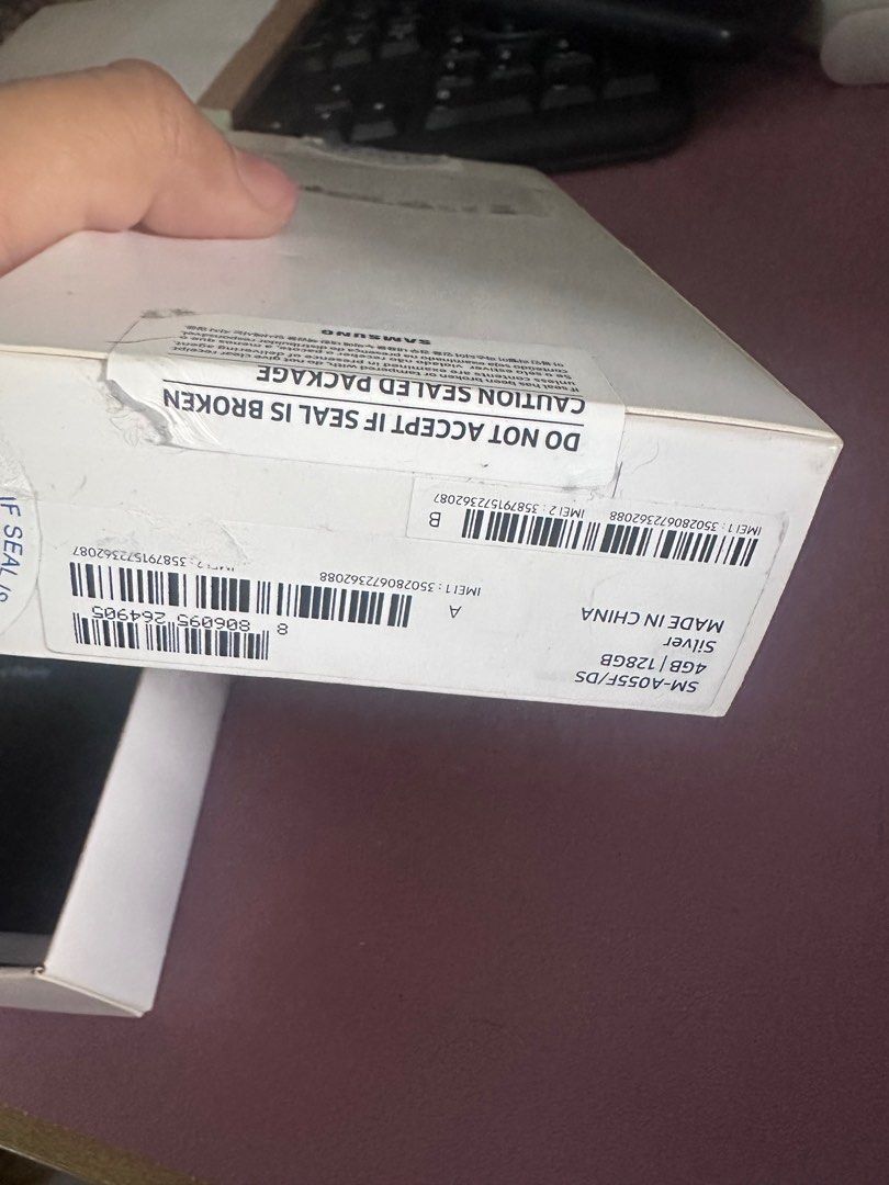 Samsung Galaxy A05 (Category: Samsung) located in Taguig. Submitted by kitkat88boutique (Listing ID 1336327736, Image 3). Description: Brand new condition Never use Just open it to try if working Phone was from my globe plan With box Loc taguig.