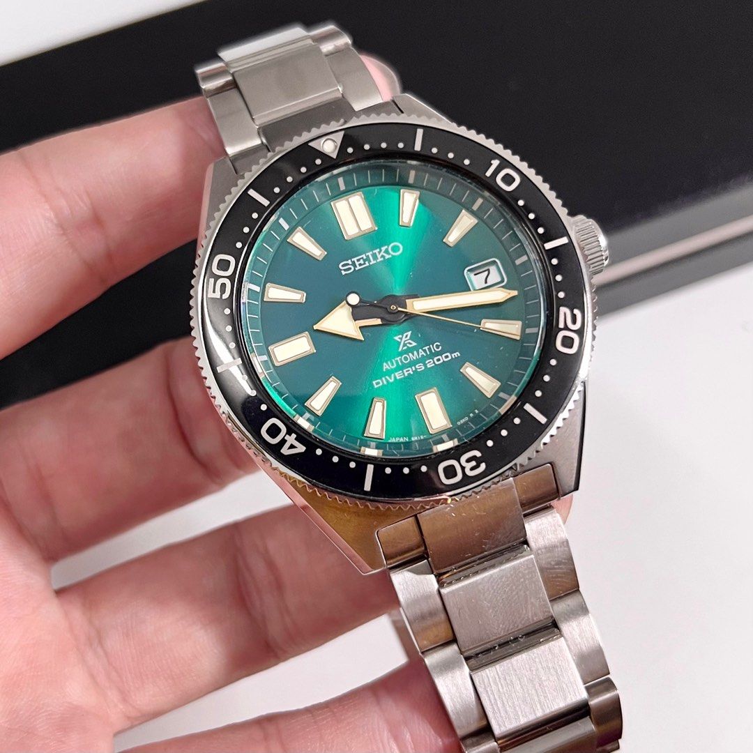 Seiko Prospex Divers 200m SBDC059 Emerald Green Dial Limited Edition Men s Fashion Watches Accessories Watches on Carousell