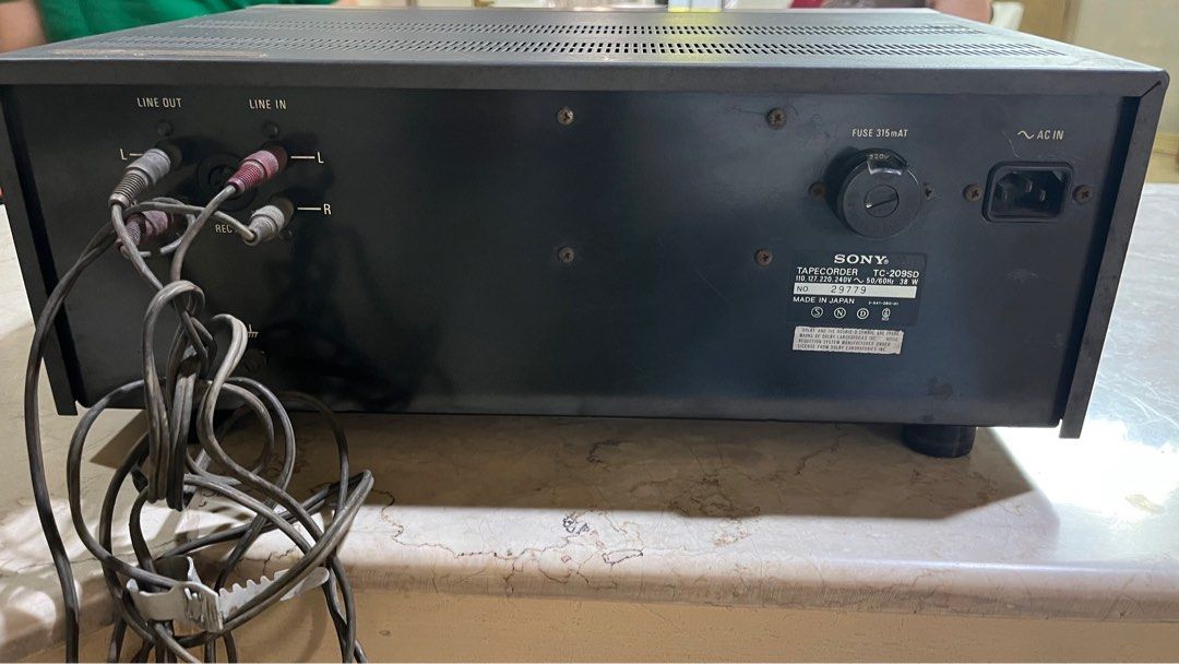 Vintage Sony stereo cassette deck TC-209 SD (Category: Other Audio Equipment) located in Manila. Submitted by nmpc116 (Listing ID 1336377766, Image 2). Description: Dolby system Still powers on but the play/ stop buttons need to be serviced to work Power cord included 17x11.25x6.5 inches .