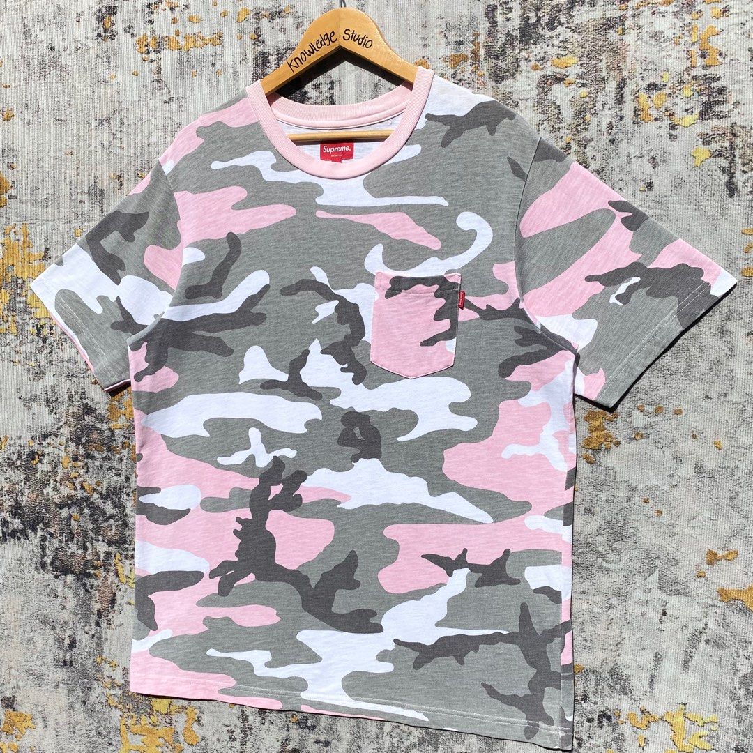 Supreme camo pocket tee on sale