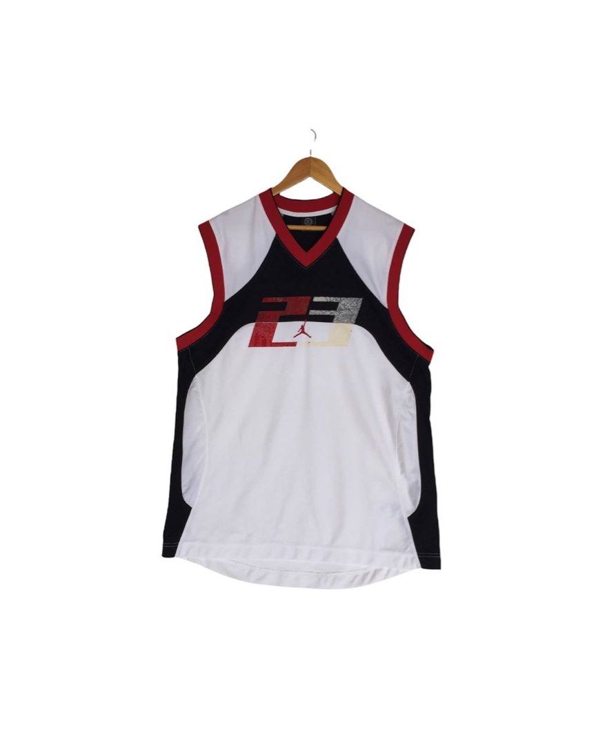 Vintage Air Jordan Jersey Sleeveless Tank Top Michael Jordan Slam Dunk NBA Men s Fashion Tops Sets Tshirts Polo Shirts on Carousell