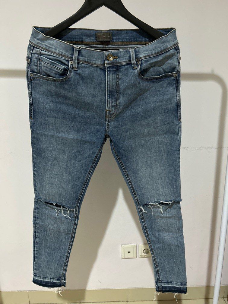 Zara Cropped Jeans Jeans Zara Homme Skinny Mens Jeans Zara Jeans