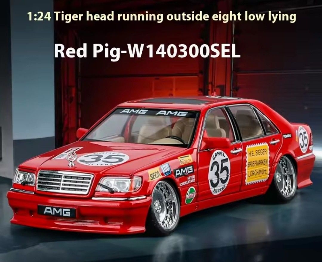 1:24 AMG Mercedes Benz S W140 320SEL Modified Version Alloy