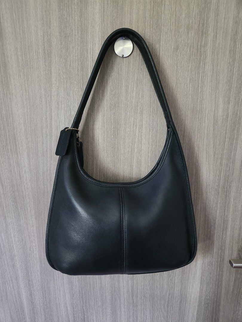 バッグ Old Coach Ergo Shoulder Bag USA 9025 💯 Auth Coach Ergo 9025 Vintage Shoulder Bag in Black, Luxury