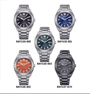 太子/銅鑼灣門市 CITIZEN 星辰 Eco-Drive 光動能 BM7630 series WR 100M 防水 不銹鋼 黑色面 BM7630-80E / 藍色面 BM7630-80L /  深綠色面 BM7630-80X / 橙面 BM7630-80Z / 黑鋼 BM7637-81H64231874092546110