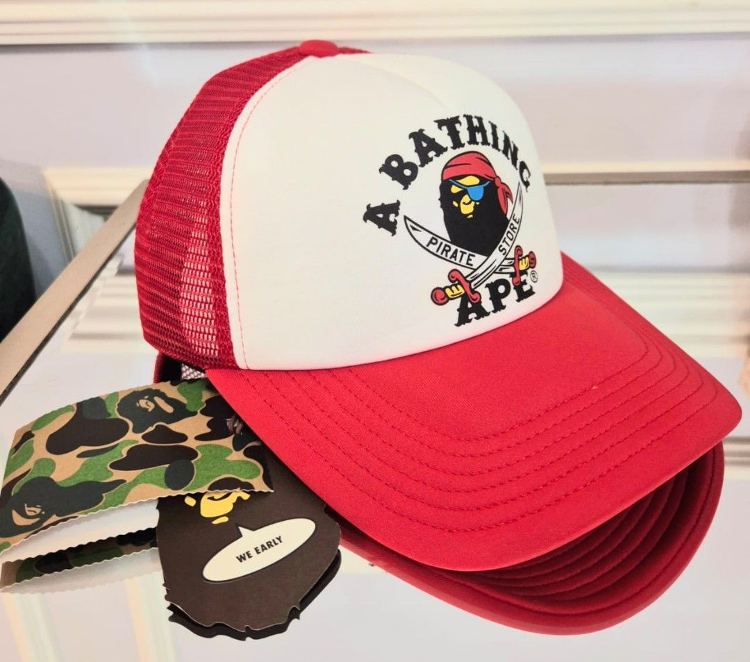 キャップ A BATHING APE CROSSBONE EMBLEM CAP APE CROSSBONE EMBLEM
