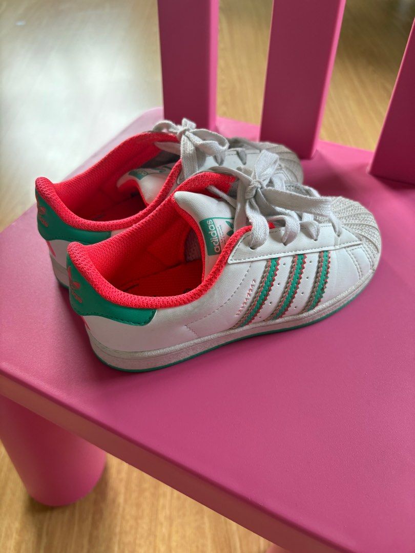 adidas gazelle silver green womens adidas Kids' Preschool Superstar II Shoes, Size 1, Black/White main image 1