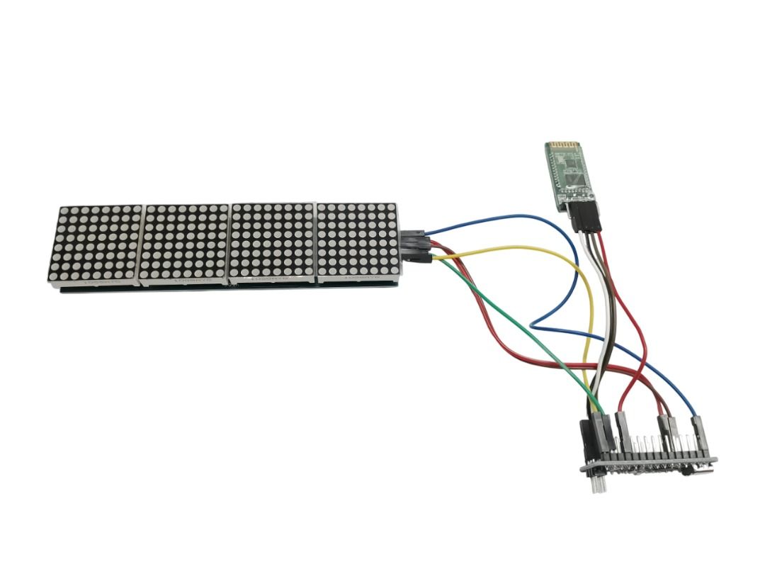 BLUETOOTH SCROLLING TEXT LED MATRIX with ARDUINO and HC-05 WIRELESS ...