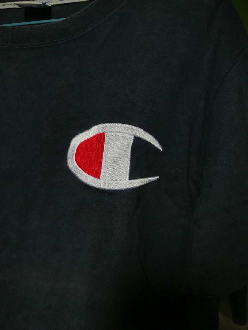 CHAMPION BIG C SHIRT - NAVY BLUE (Category: Tshirts & Polo Shirts ) located in Rizal. Submitted by cactusjackxx (Listing ID 1336575280, Image 3). Description: CHAMPION BIG C SHIRT - NAVY BLUE 19.5X25 GOOD CONDITION ISSUE: MAY PUTI PUTI SA GITNA DI KO ALAM IF WASHABLE.